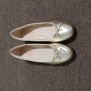 Sam Edelman Gold Ballet Flats